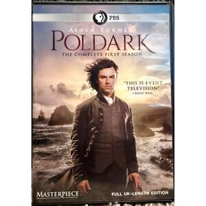 PBS Poldark The Complete First Season DVD 3-Disc Set Aidan Turner Excellent